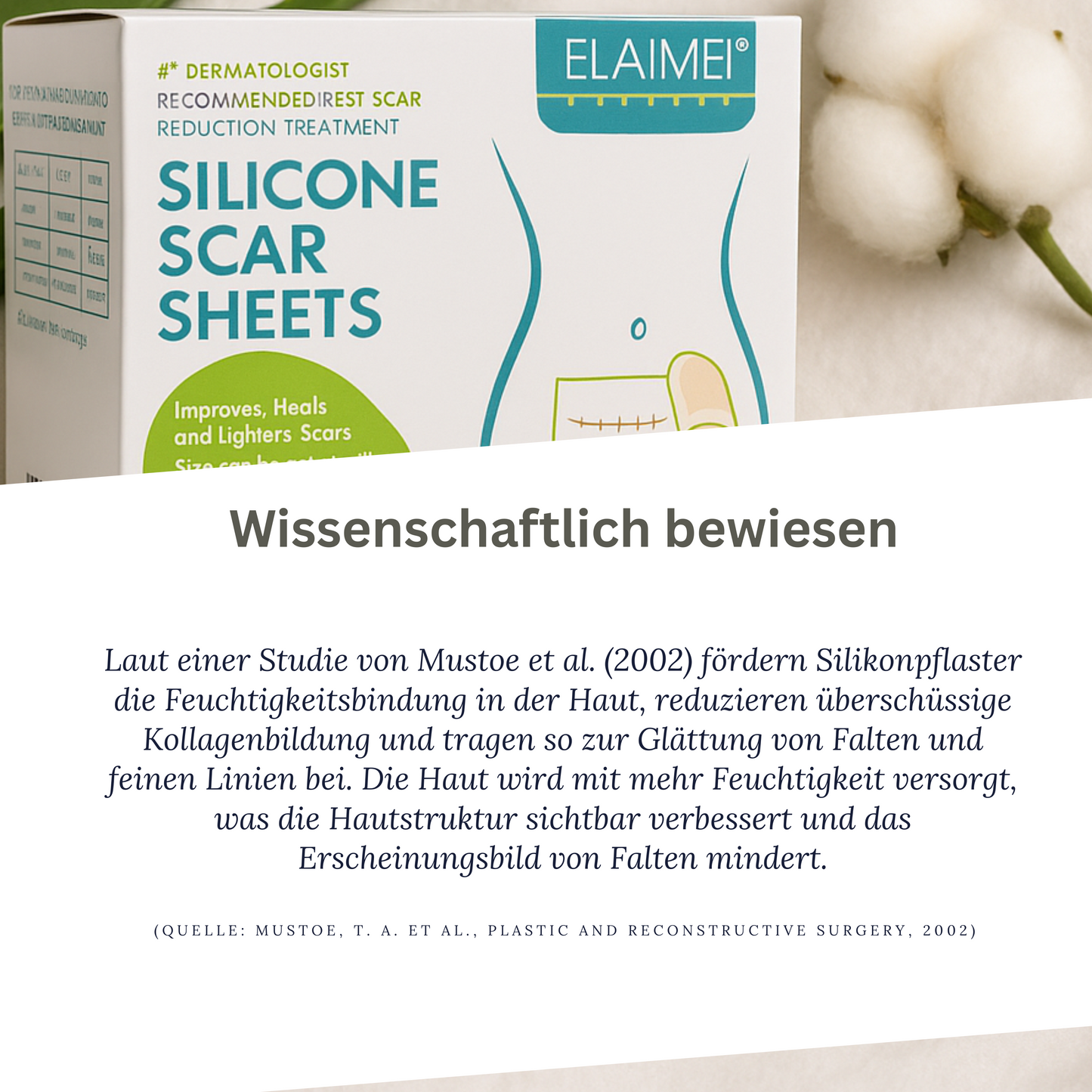 Silikon-Pads zur Falten‑ & Narbenreduktion